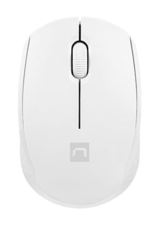 Ratón Natec Stork Óptico 1600 DPI Blanco RF Inalámbrico Pilas — imagen 1