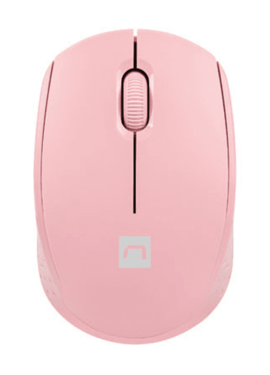 Ratón Natec Stork Óptico 1600 DPI Rosa RF Inalámbrico Pilas — imagen 1