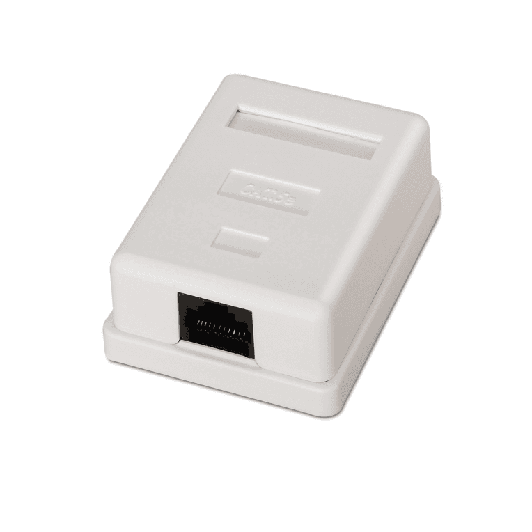 Roseta de Superficie Aisens RJ45 Cat.5e UTP 1 Toma Blanco A138-0296 — imagen 1