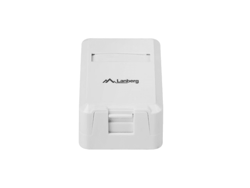 Roseta de Superficie Lanberg para 1 Módulo Keystone OK1-0001-W — imagen 1
