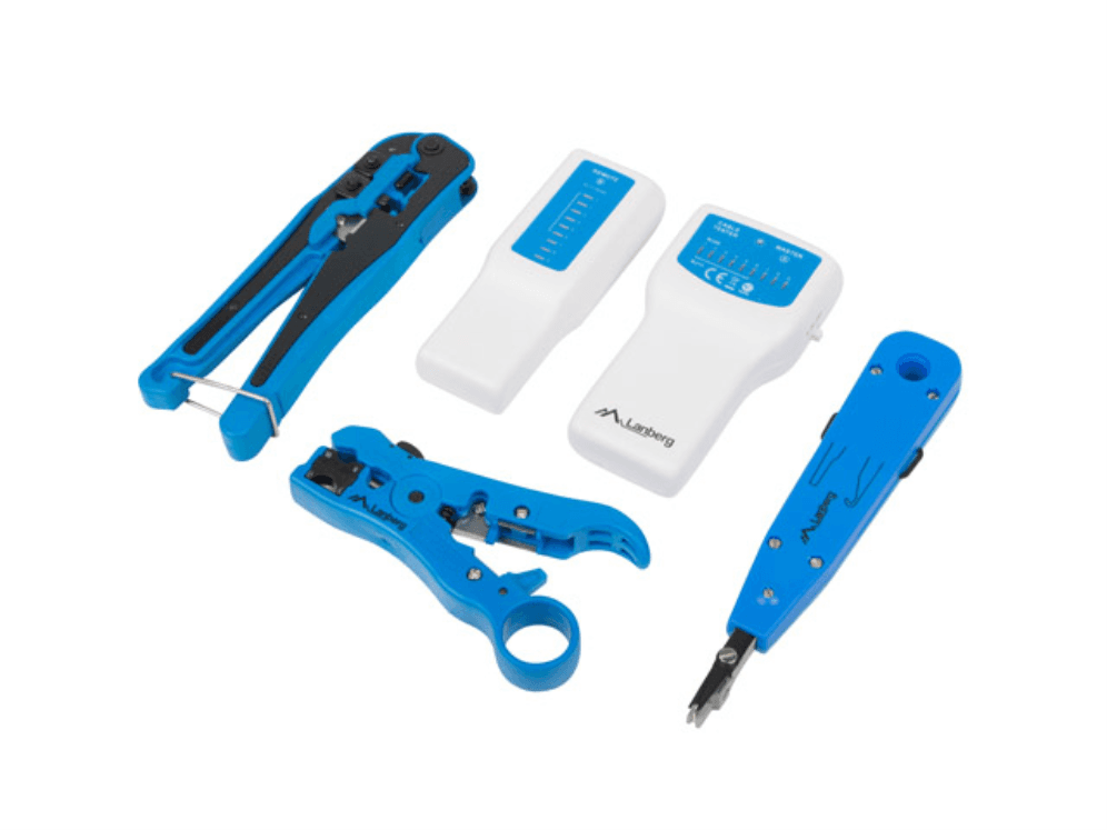 Set Herramientas Lanberg Network Universal con Cable Tester — imagen 1