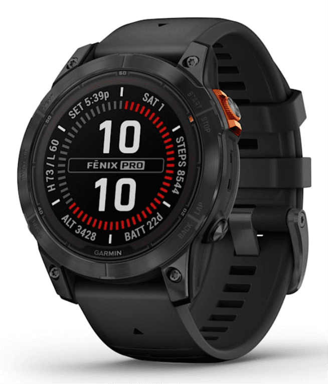 SmartWatch Garmin Fenix 7 Pro Solar Glass SltgryssW/BlkBnd — imagen 1