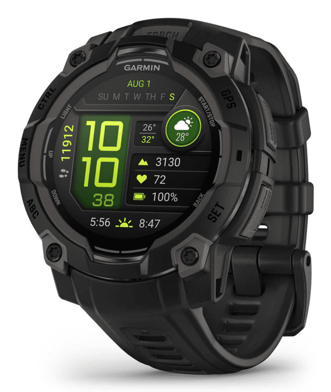 SmartWatch Garmin Instinct 3 45mm Amoled Negro Correa Negra — imagen 1