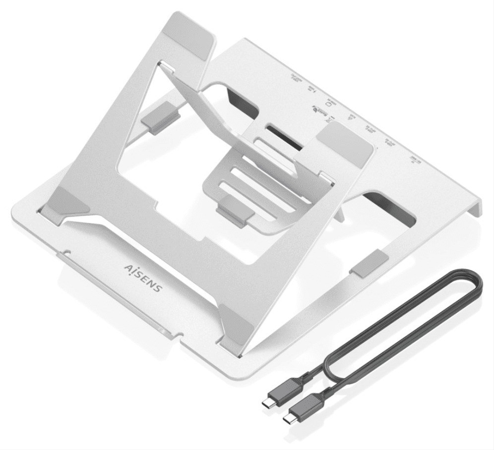 SOPORTE AISENS SOBREMESA AJUSTABLE PORTATIL/TABLET USB-C DOCK 7 EN 1 1 — imagen 1