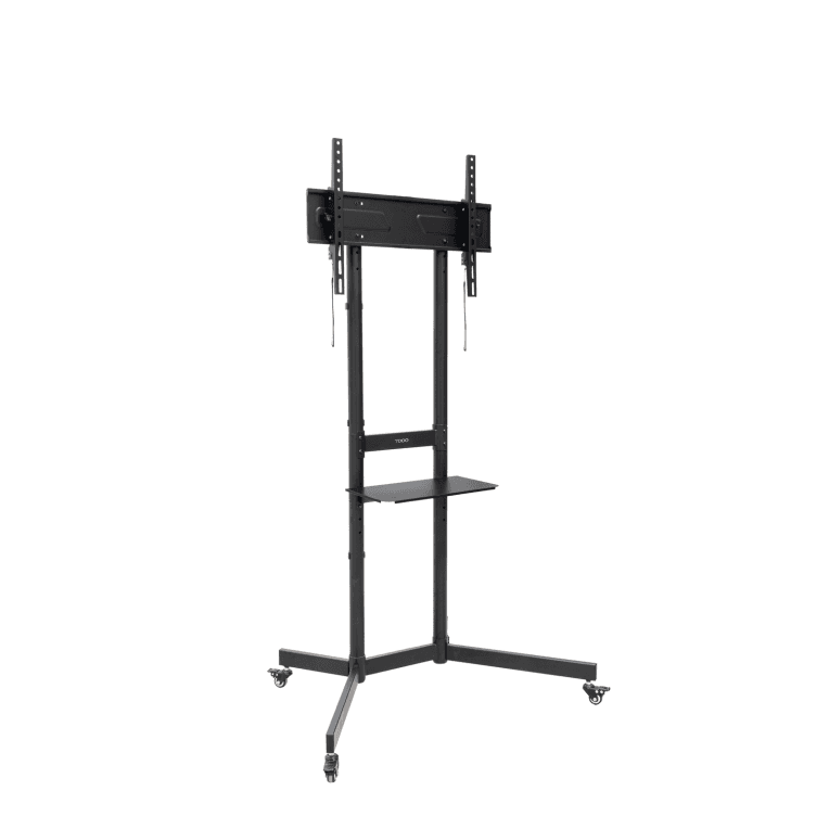 Soporte de Suelo Tooq FS1150M-B Kefren Con Ruedas Para Pantallas 37-70 Pulgadas Negro — imagen 1