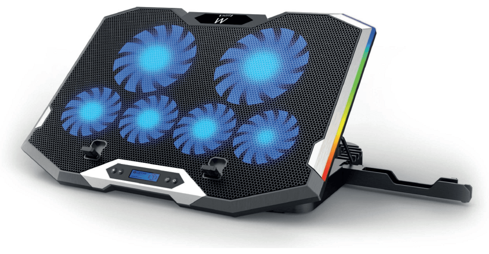 SOPORTE EWENT PARA PORTATIL GAMING 6 SILENT FAN-SPEED LED RGB HASTA 15.6" — imagen 1