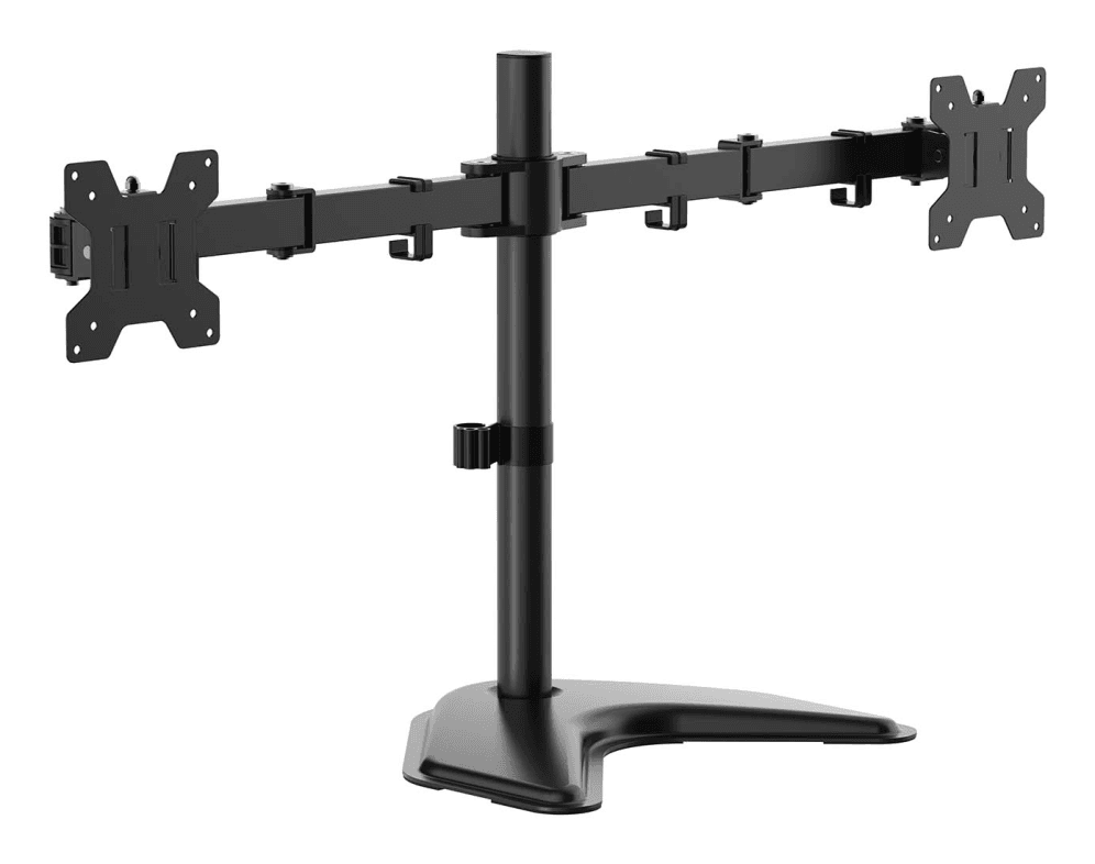 Soporte Monitor Aisens DT32TSR-285 Mesa Peana Gira Incli Monitor 3 Piv 2 Brazos 17-32 Pulgadas — imagen 1