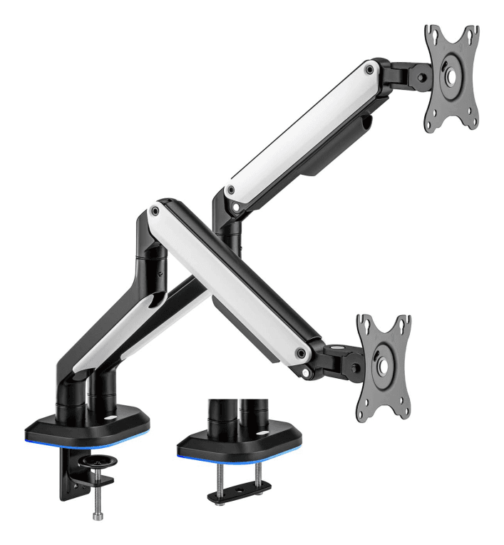 Soporte Monitor Aisens DT32TSR-297 Mesa RGB Gaming Contrapeso Monitor 3 Piv 2 Brazos 17-32 Pulgadas — imagen 1