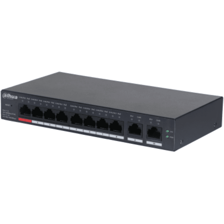 Switch Cloud Dahua DH-CS4010-8ET-110 Switch With 8-Port PoE — imagen 1