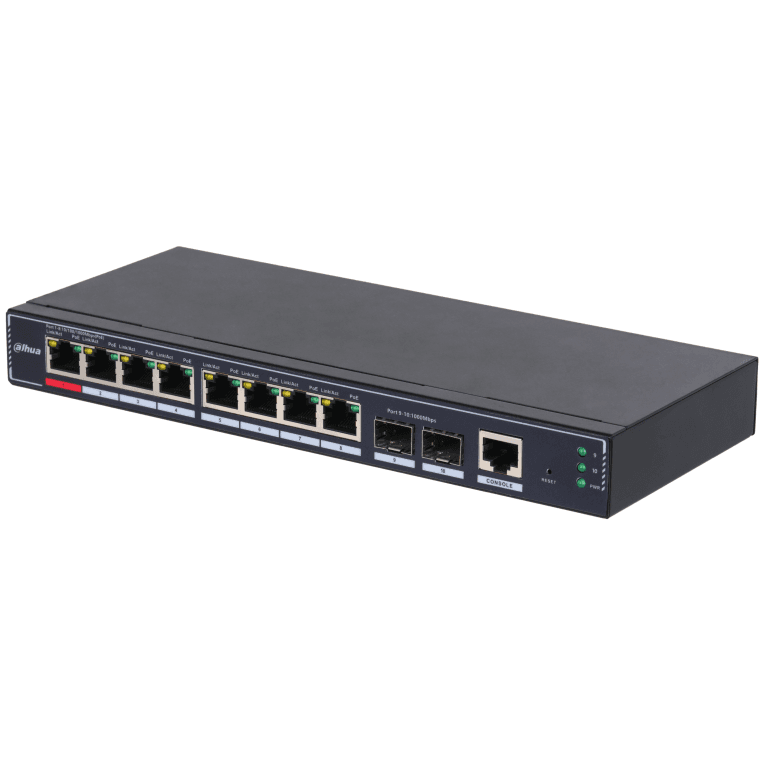 Switch IT Dahua DH-SG4010P-2F 10-Port Managed Desktop Gigabit Switch 8-Port PoE — imagen 1
