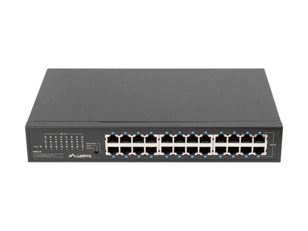 Switch Lanberg 24 Puertos Gigabit Ethernet Rack 19" — imagen 1