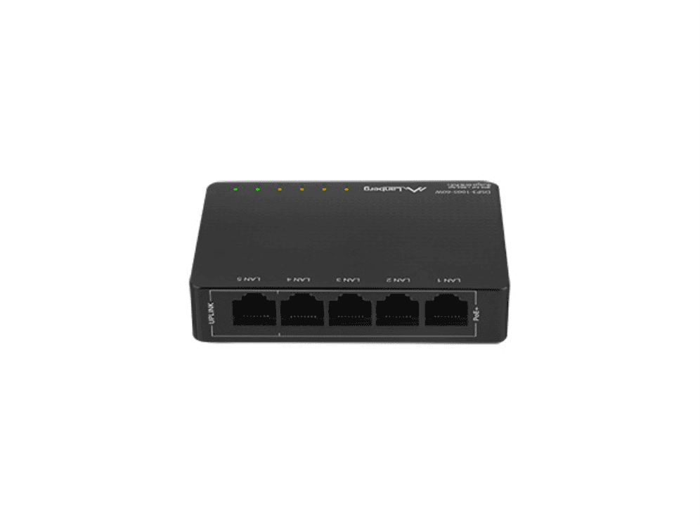 Switch Lanberg 5 Puertos Gigabit PoE+ 4 Port 30W Max 60W — imagen 1