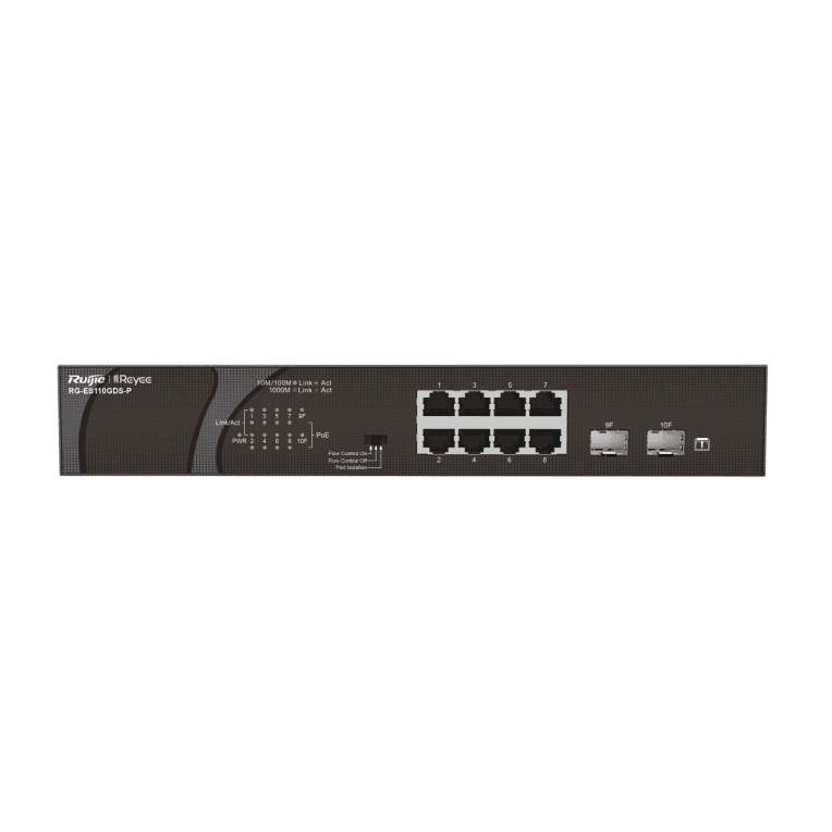 Switch Ruijie Reyee RG-ES110GDS-P Gigalan 8p SFP 2p POE — imagen 1