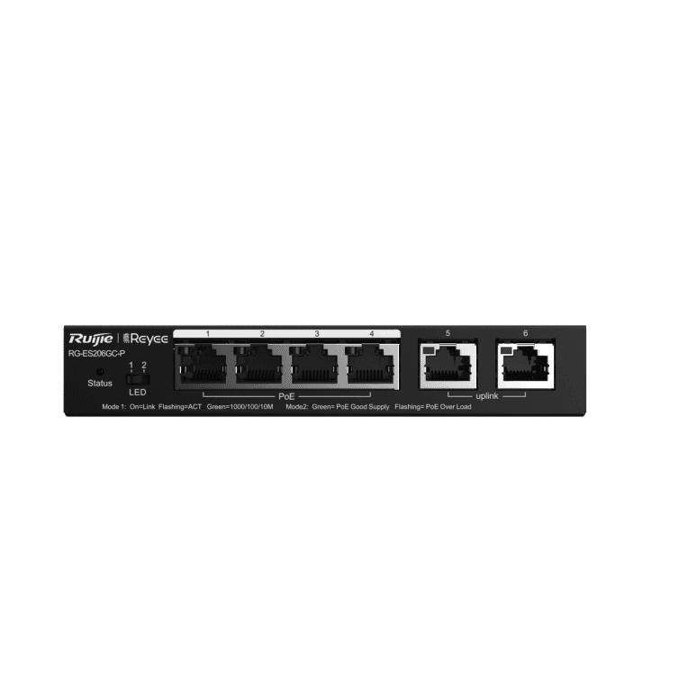 Switch Ruijie Reyee RG-ES206GC-P Gigalan 6p Cloud POE — imagen 1