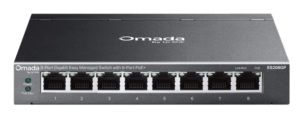 Switch TP-Link ES208GP Omada 8-Port Gigabit Easy Managed PoE+ — imagen 1