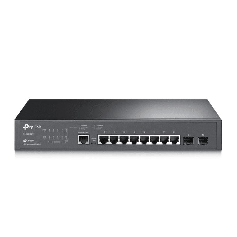 Switch Tp-Link Omada TL-SG3210 L2 Con 8 Puertos Gigabit Y 2 SFP — imagen 1