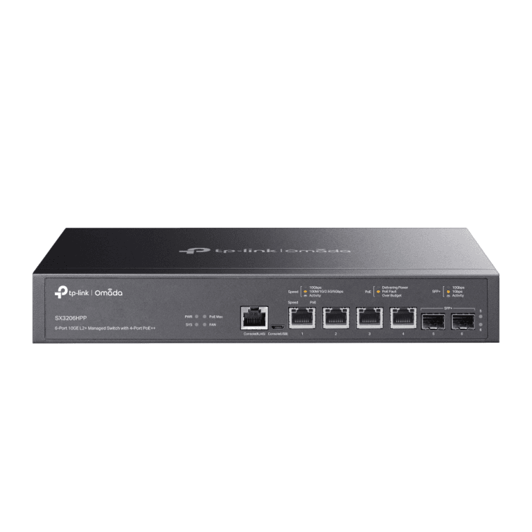 Switch Tp-link Omada TL-SX3206HPP L2+ 4x10G PoE++ 2xSFP+ — imagen 1