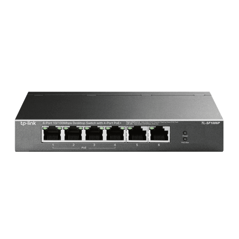 Switch Tp-Link TL-SF1006P 6 Port 10/100Mbps 4 Port PoE+ — imagen 1