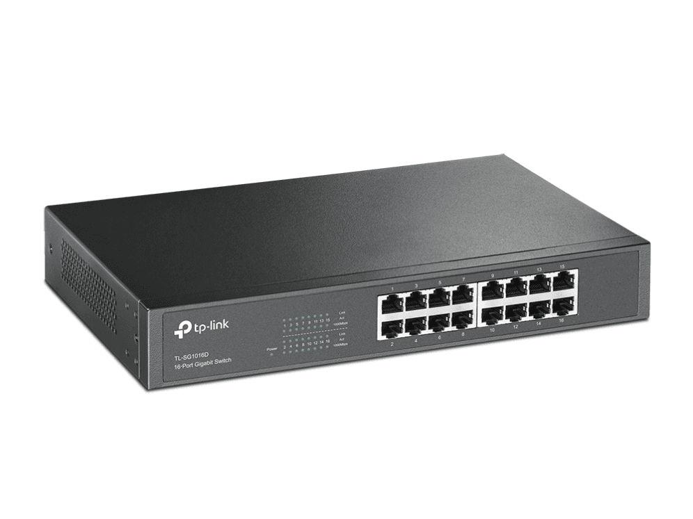 Switch Tp-Link TL-SG1016D Desktop Con 16 Puertos Gigabit — imagen 1