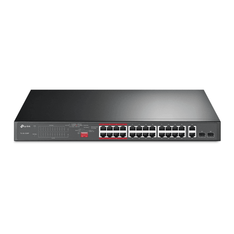 Switch Tp-Link TL-SL1226P Con 24 Puertos Fast PoE+ Y 2 SFP — imagen 1