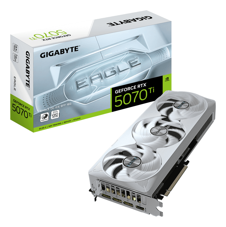 Tarjeta Gráfica Gigabyte RTX 5070 Ti Eagle OC Ice SFF 16GB — imagen 1