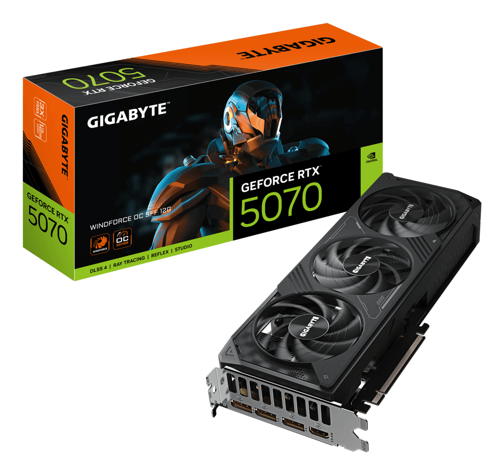 Tarjeta Gráfica Gigabyte RTX 5070 Windforce OC 12GB