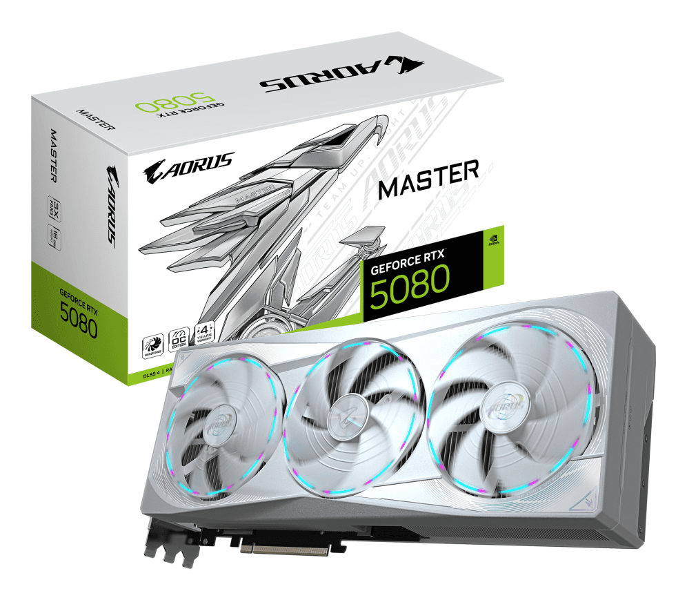 Tarjeta Gráfica Gigabyte RTX 5080 Master Ice 16GB GDDR7 — imagen 1