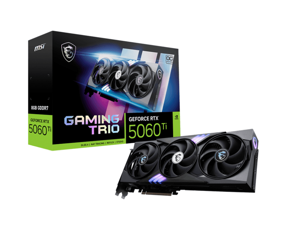 Tarjeta Gráfica MSI RTX 5060 Ti Gaming Trio OC 8GB — imagen 1