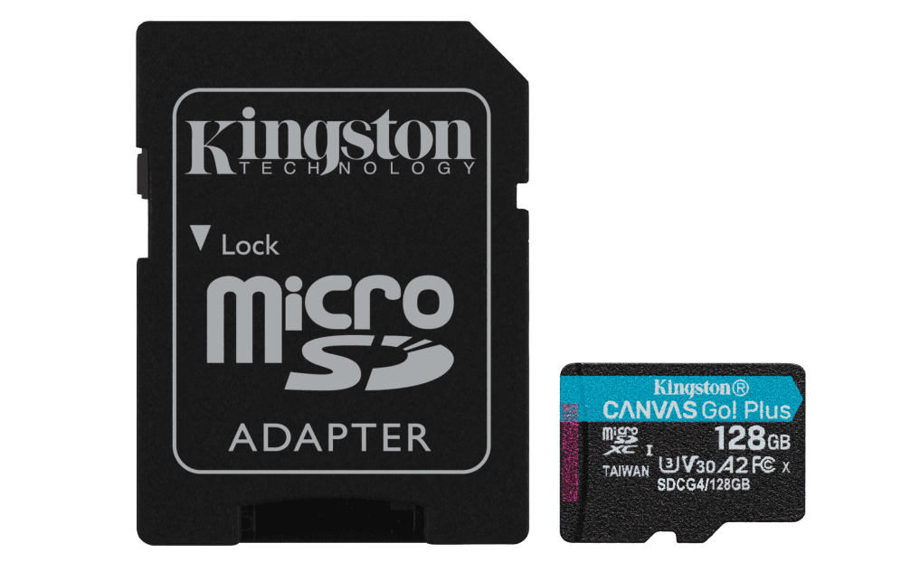 Tarjeta MicroSD Kingston 128GB Canvas Go Plus Gen4 SDCG4/128GB — imagen 1