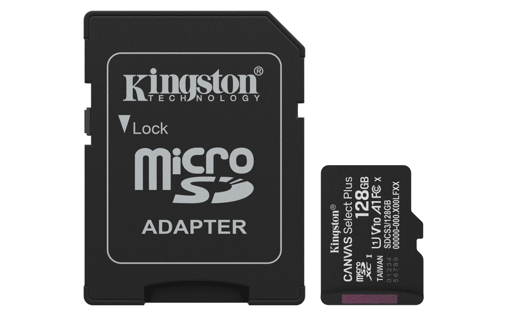 Tarjeta MicroSD Kingston 128GB Canvas Select Plus SDCS3/128GB — imagen 1