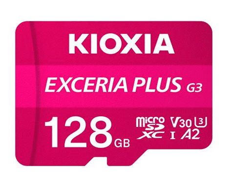 Tarjeta MicroSD Kioxia 128GB Exceria Plus G3 LMPL3M128GG2