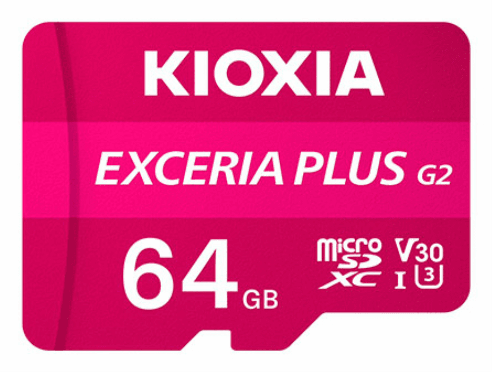 Tarjeta MicroSD Kioxia 64GB Exceria Plus G2 LMPL2M064GG2 — imagen 1