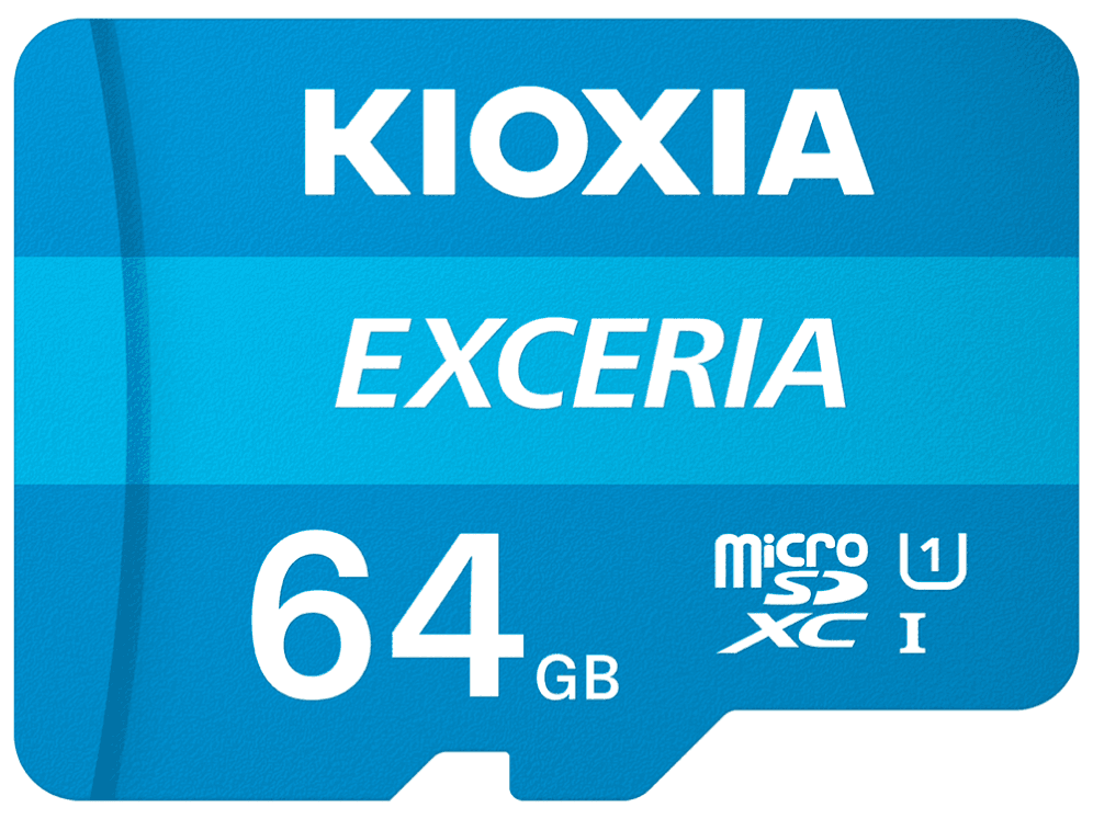 Tarjeta MicroSD Kioxia 64GB Exceria UHS-I C10 R100 Con Adaptador LMEX1L064GG2 — imagen 1