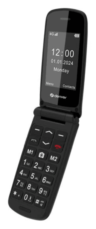TELEFONO FLIP DENVER 4G ESPECIALMENTE PARA MAYORES — imagen 1
