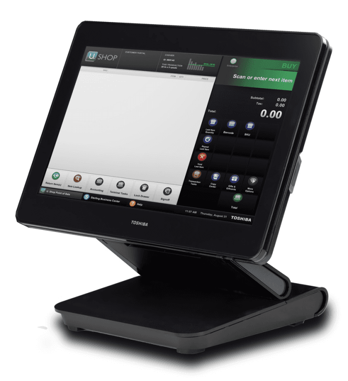 TPV Verifactu Toshiba 6200-E03 Tpv Toshiba Tcx800 E03 I3 Win10 8GB 128GB + Fc1026 Vesa 75Mm