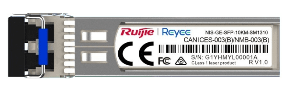 Transceptor Ruijie Networks RG-NIS-GE-SFP-10KM-SM1310 Transceiver Ruijie Monomodo Sfp 1310Nm 10Km 1Gb Lx