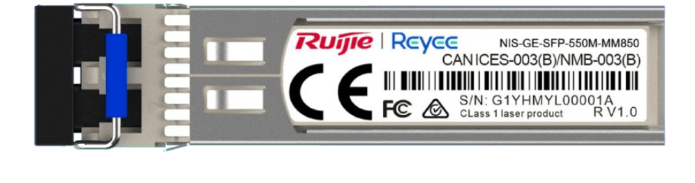 Transceptor Ruijie Networks RG-NIS-GE-SFP-550MMM850 Transceiver Ruijie Multimodo Sfp 850Nm 550M 1Gb Rx/Tx — imagen 1