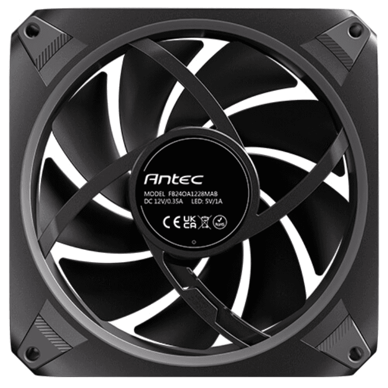 Ventilador de Caja Antec Orbit ARGB 3xVent Reverse 120mm RGB Negro — imagen 1