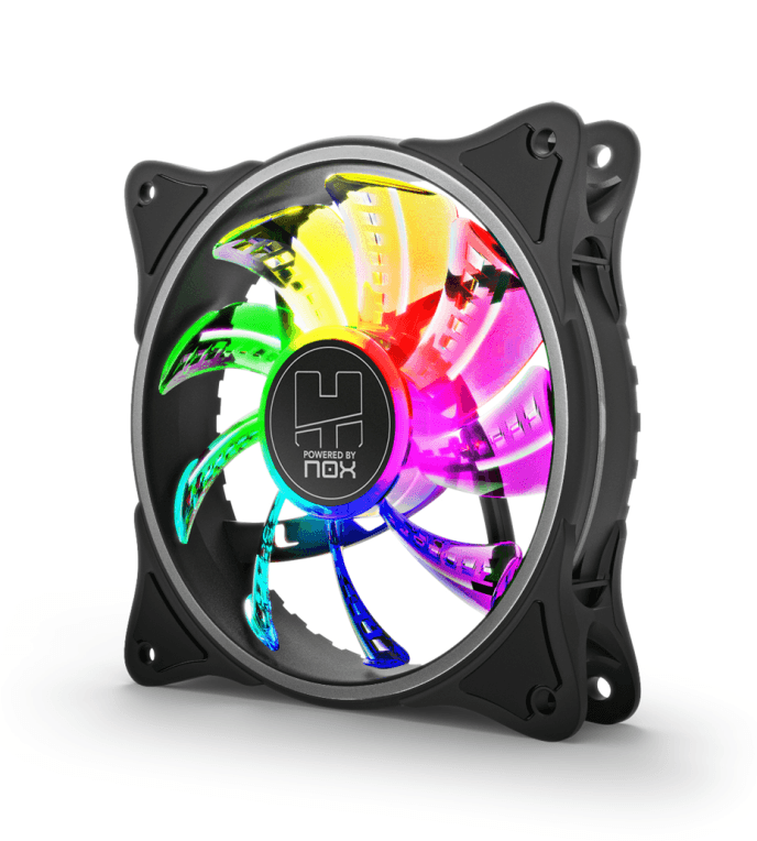 Ventilador de Caja Nox Hummer A-Fan ARGB Inner Glow Controlador