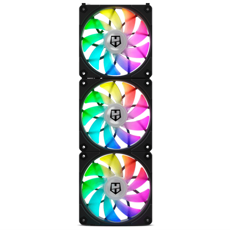 Ventilador de Caja Nox Hummer Easylink ARGB Fans Kit Negros