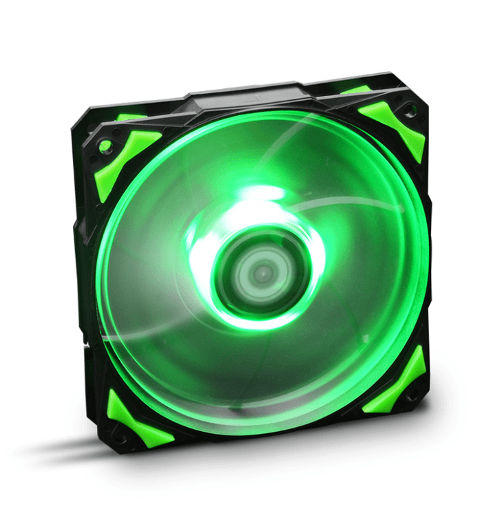 Ventilador de Caja Nox Hummer H-Fan 120mm Negro LED Verde — imagen 1
