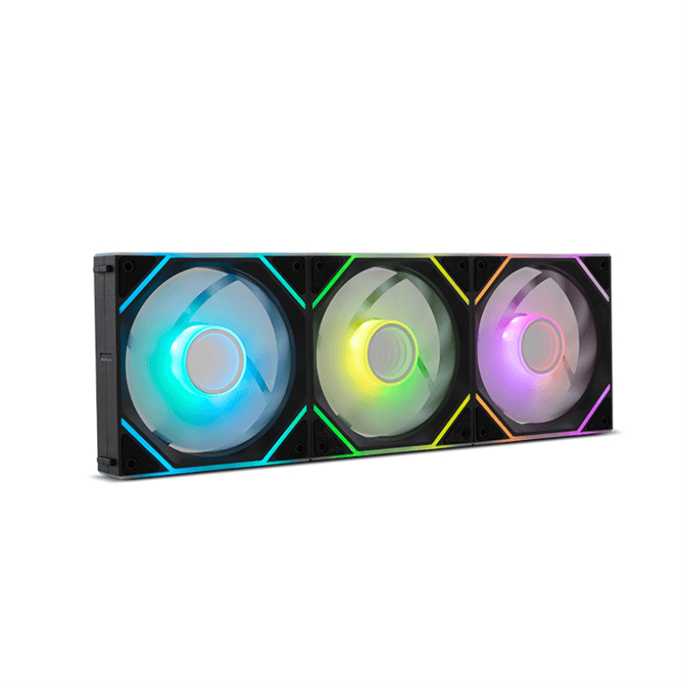 Ventilador de Caja Nox Hummer Pro Link Kit 3xVent ARGB Magnético Negro — imagen 1