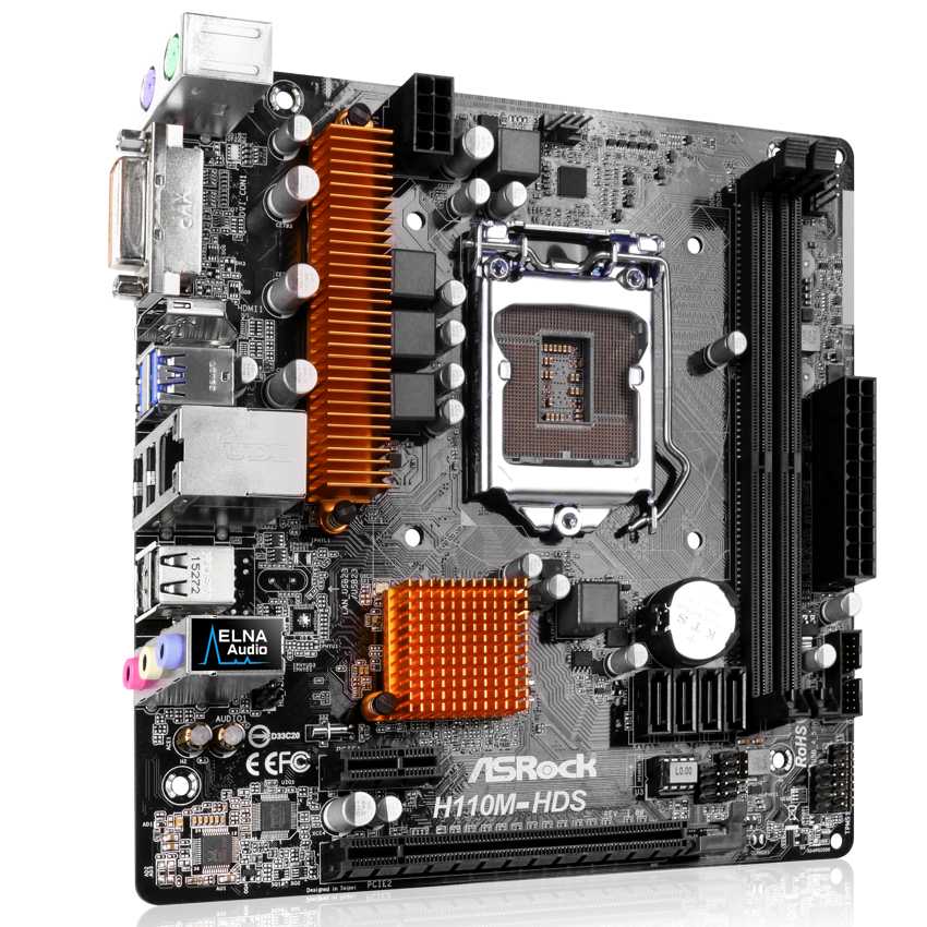 Asrock h110m hds подключение