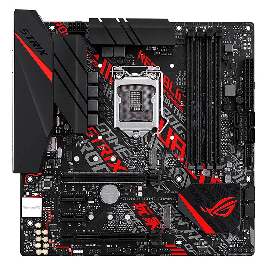 Asus rog strix b360 g gaming совместимость с процессорами