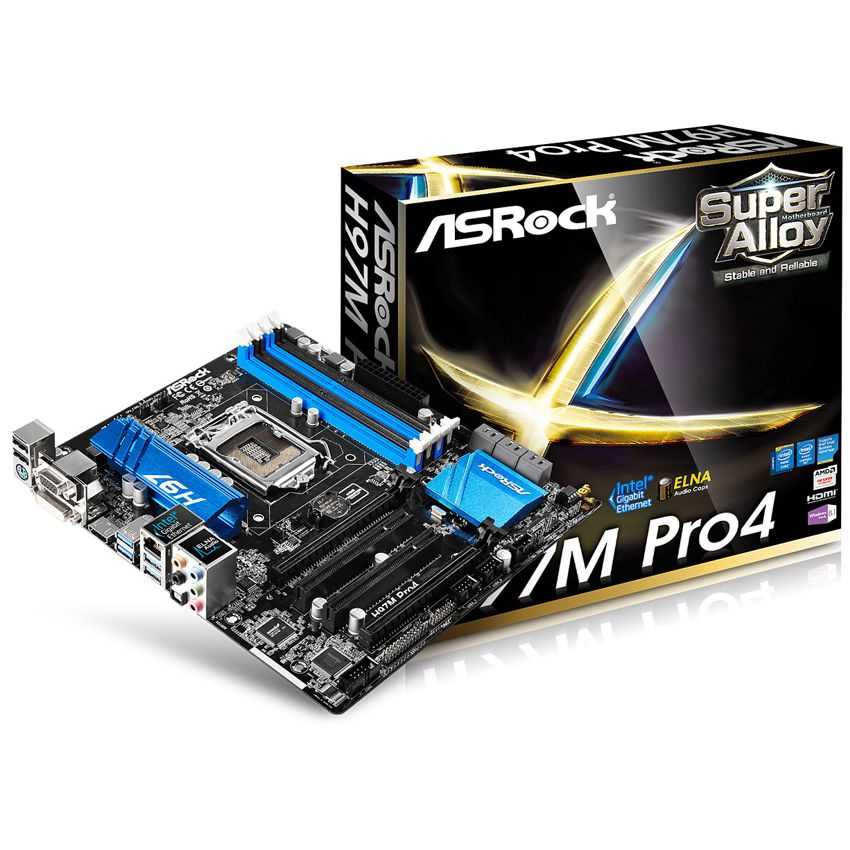 Asrock h97m pro4 обзор